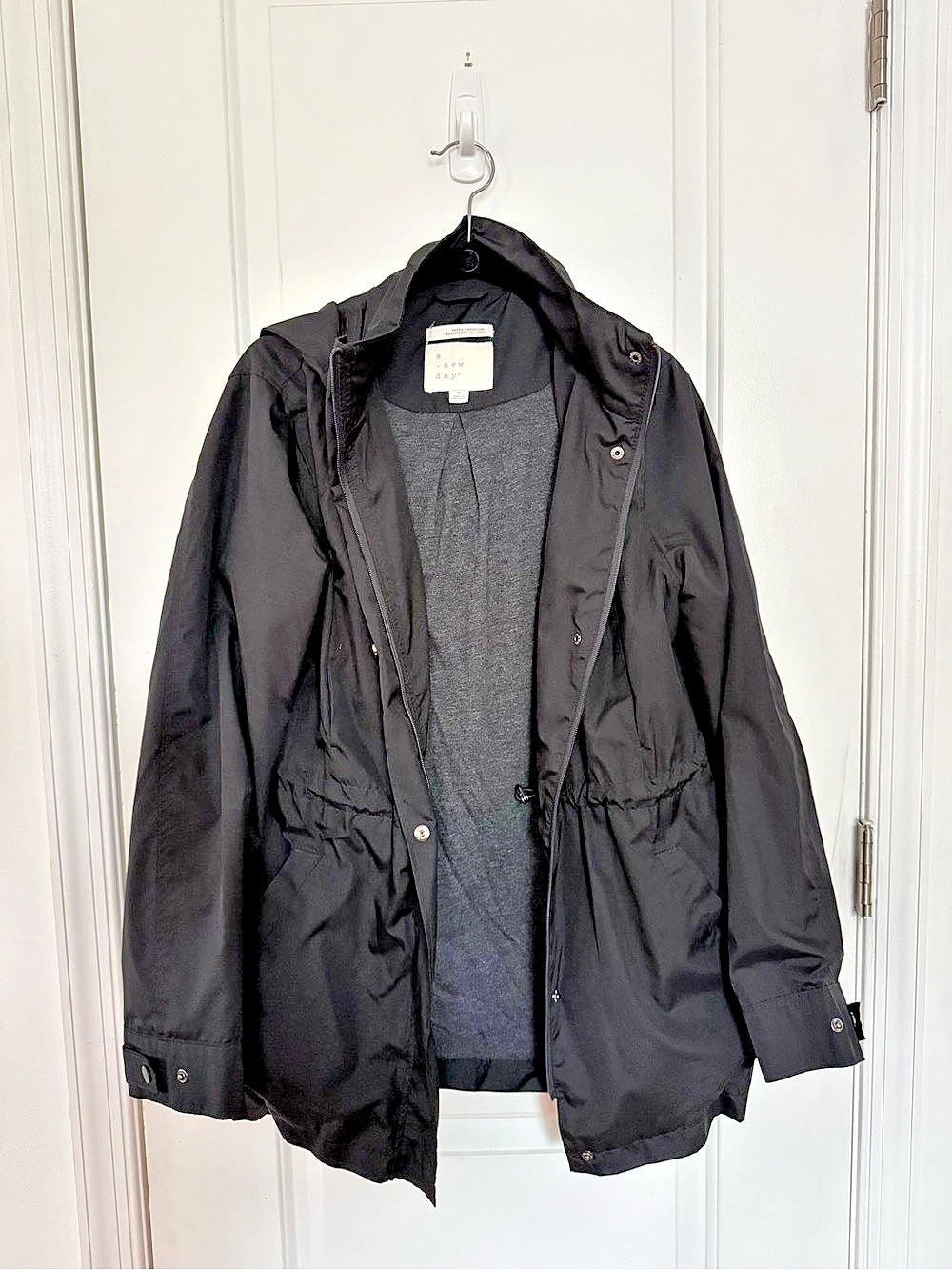 new day Black Utility Jacket Size Medium Like New